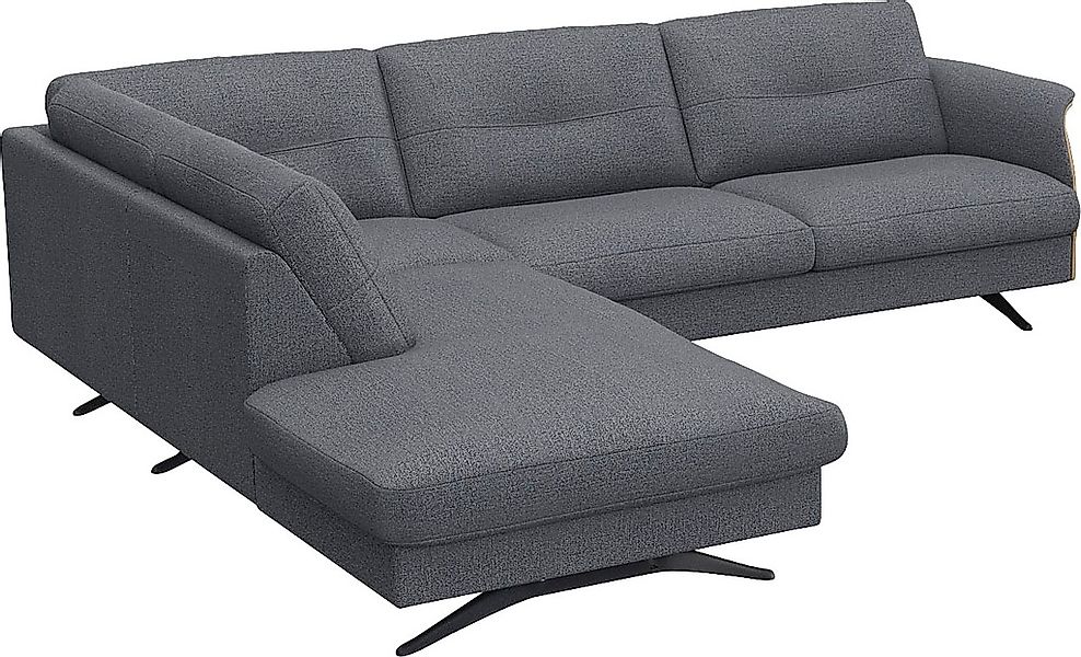FLEXLUX Ecksofa »Glow, super bequem durch hochwertigem Sitzaufbau mit Feder günstig online kaufen