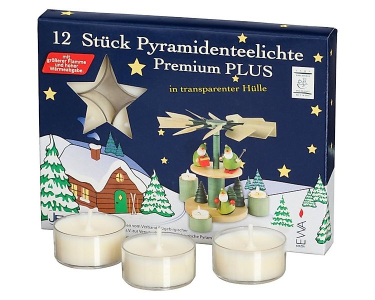 Seiffener Volkskunst Teelicht Pyramiden Teelichter Premium Plus günstig online kaufen