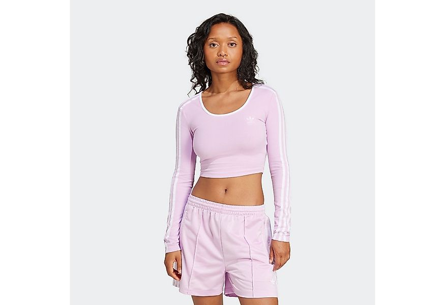 adidas Originals "3S LS CROP" schmaler und kürzerer Schnitt, mit langen Ärm günstig online kaufen