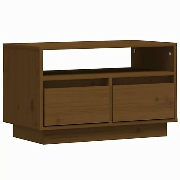 vidaXL TV-Schrank TV-Schrank Honigbraun 60x35x37 cm Massivholz Kiefer Lowbo günstig online kaufen