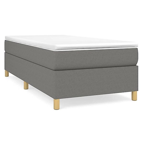 vidaXL Boxspringbett Dunkelgrau 90x200 cm Stoff1399761 günstig online kaufen