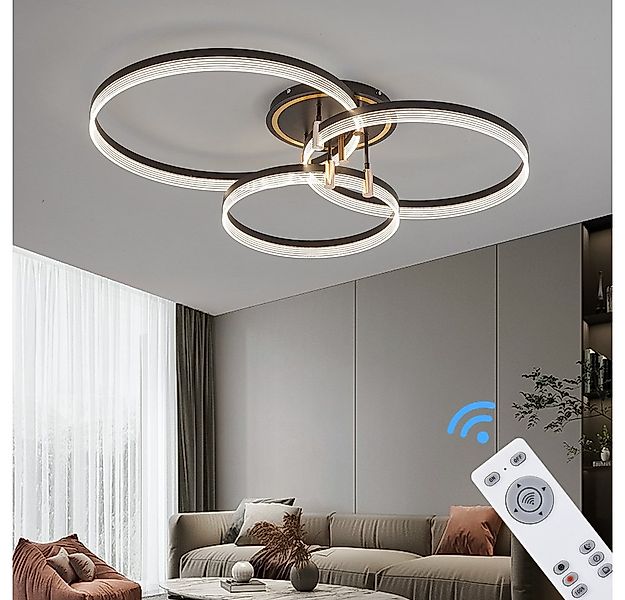 Euroton LED Deckenleuchte LED Deckenleuchte Fernbedienung/Handy-App Lichtfa günstig online kaufen