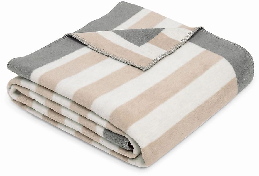 s.Oliver Wohndecke "Wohndecke s.Oliver" mit raffiniertem Streifenmuster günstig online kaufen