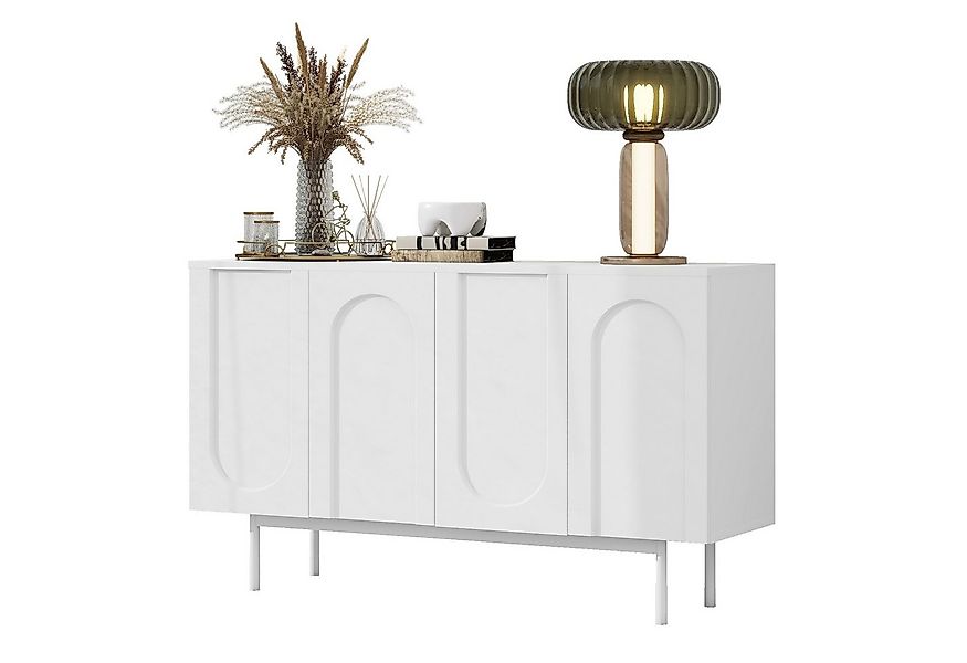 Merax Sideboard, mit 4 Türen und verstellbaren Einlegböden,Kommode,Anrichte günstig online kaufen