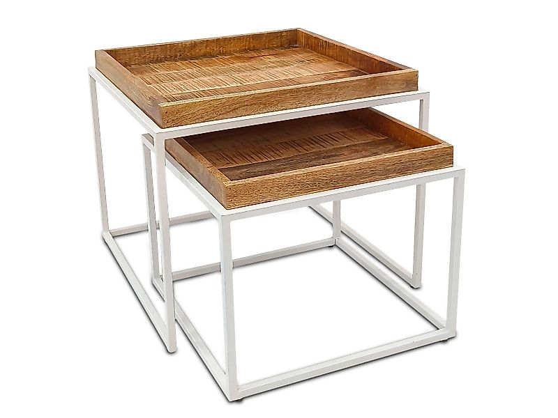 Amagohome Couchtisch Couchtisch 2er Set 54x54cm günstig online kaufen