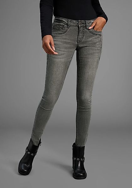 Arizona Skinny-fit-Jeans "mit Keileinsätzen" extra-enger Beinschnitt, niedr günstig online kaufen