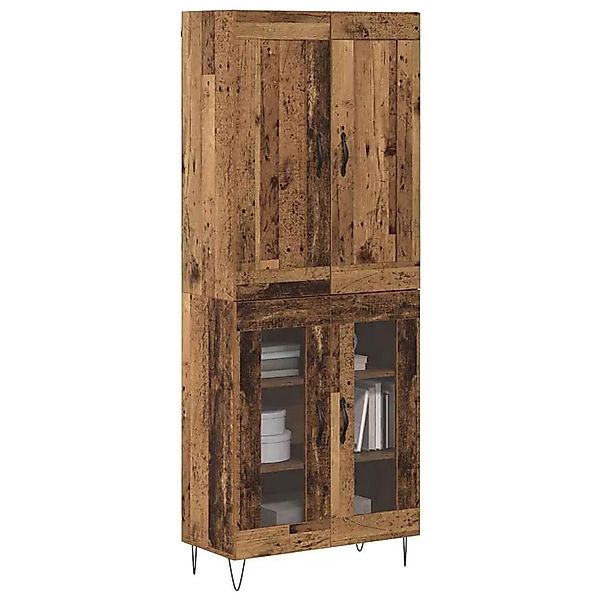 vidaXL Highboard Altholz 69,5 x 34 x 180 cm Holzwerkstoff 3403168 günstig online kaufen