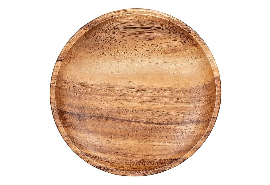 Levandeo® Dekoteller, Runder Teller Akazie Ø15cm Holzteller Snackteller Dek günstig online kaufen