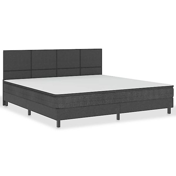 vidaXL Boxspringbett Dunkelgrau Stoff 200x200 cm627431 günstig online kaufen