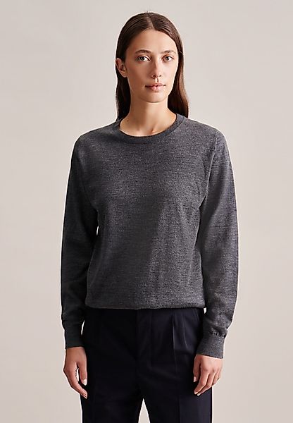 seidensticker Strickpullover "Schwarze Rose" Rundhals Uni günstig online kaufen