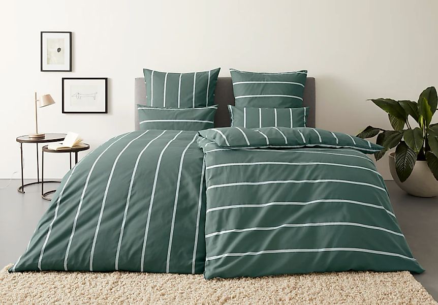 OTTO home "MIETTE" 2 Stk. mit modernen Streifen, Bettwäsche ab Gr. 135x200 günstig online kaufen