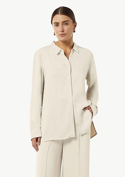 comma Langarmbluse Satinbluse im Relaxed Fit günstig online kaufen