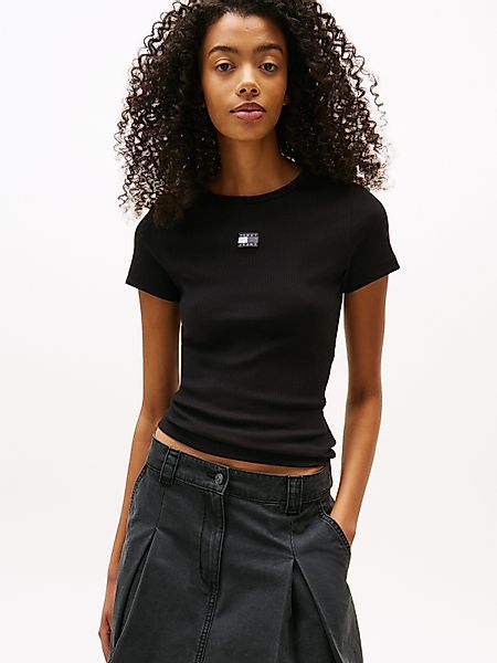 Tommy Jeans Kurzarmshirt TJW SLIM BADGE günstig online kaufen
