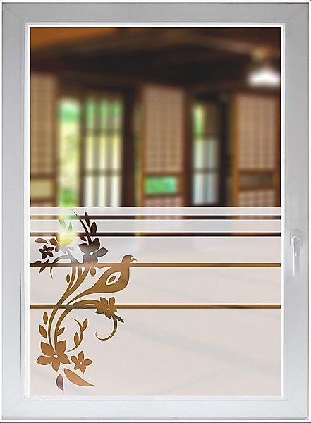 INDIGOS UG Fensterfolie FloraDekor Satin – Elegante Sichtschutzfolie für Du günstig online kaufen