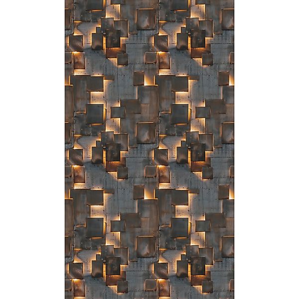 A.S. Creation Fototapete Abstrakt Grafik 1,59 m x 2,8 m Braun-Grau FSC® günstig online kaufen