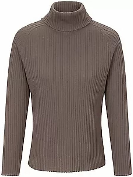 Rollkragen-Pullover aus 100% Schurwolle-Merino Peter Hahn beige günstig online kaufen