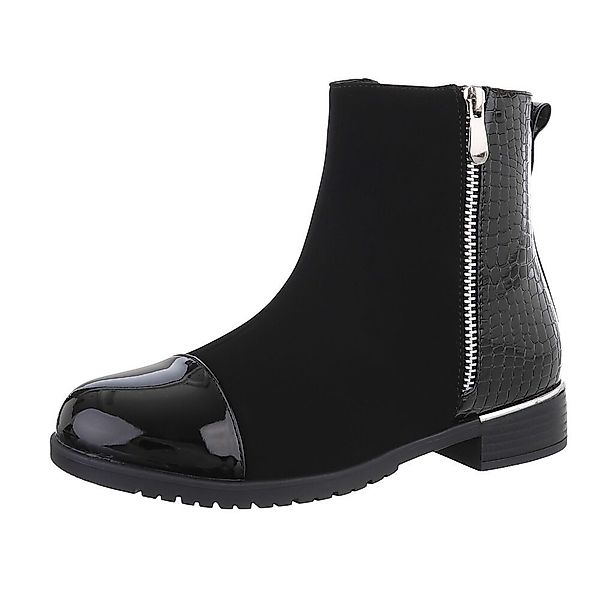 Ital-Design Damen Elegant Stiefelette (87417722) Blockabsatz günstig online kaufen
