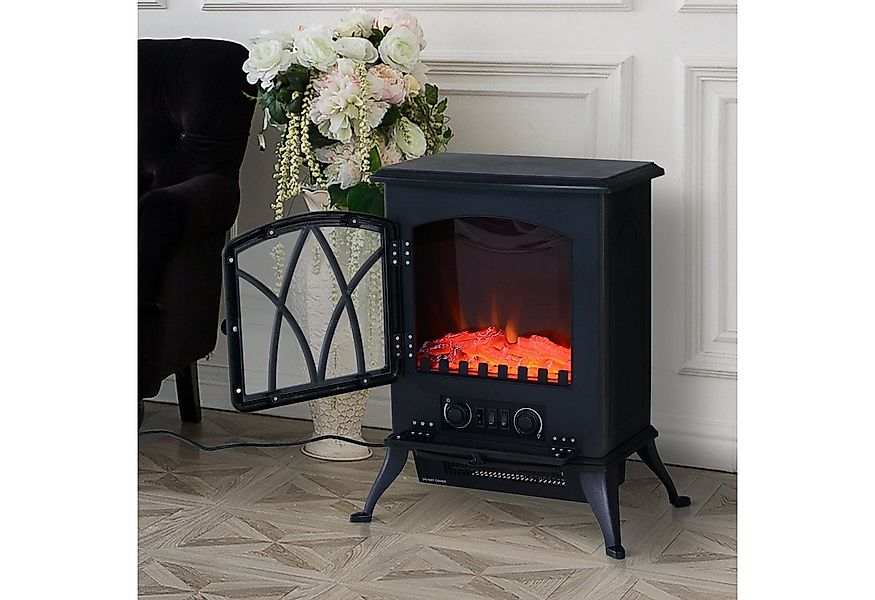 HOMCOM Elektrokamin LED, Elektrokamin Elektrischer Kamin Kaminofen 1000W,20 günstig online kaufen