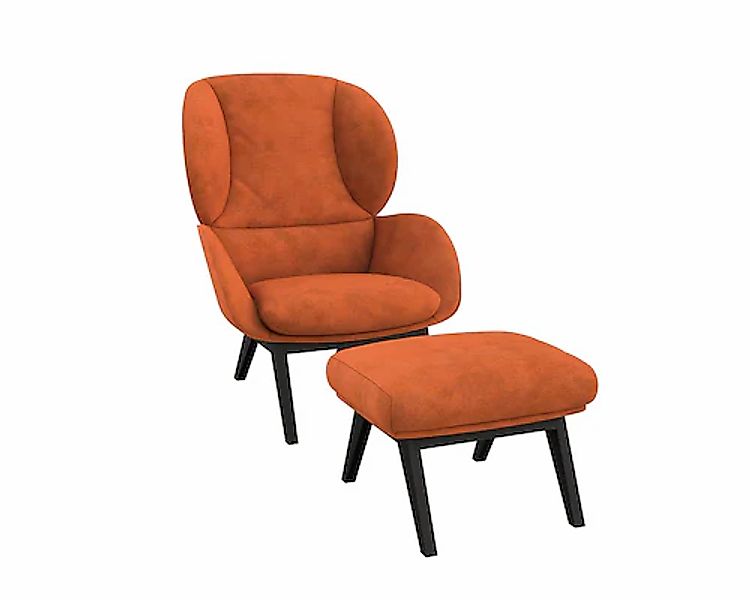FLEXLUX Ohrensessel »Adria Designsessel, Loungesessel,«, Stil & Komfort, or günstig online kaufen