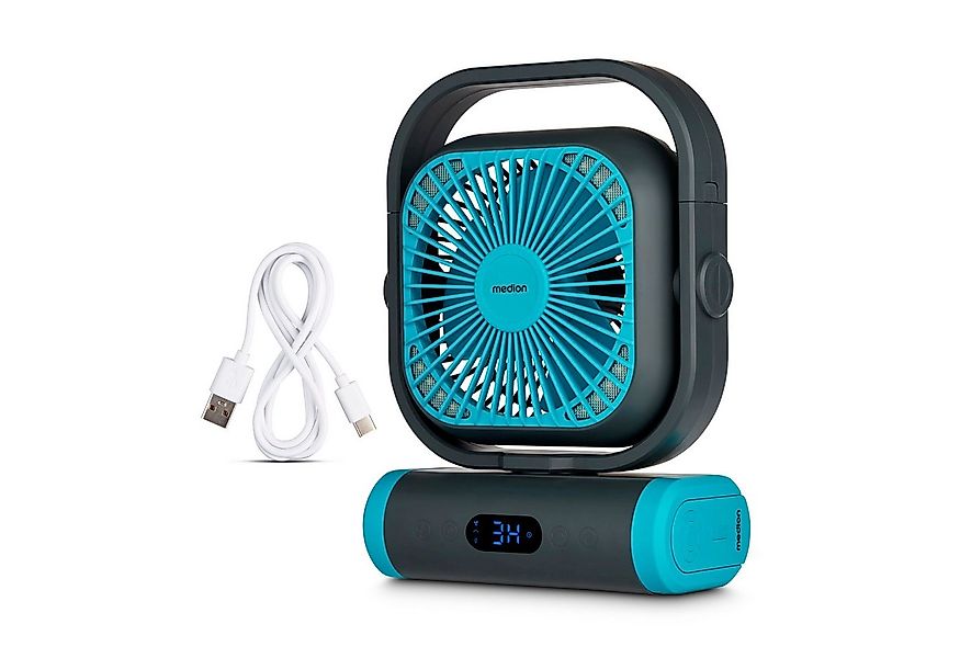 Medion® Akku-Ventilator MEDION LIFE Camping Ventilator E10 TF, 5 Stufen, 20 günstig online kaufen
