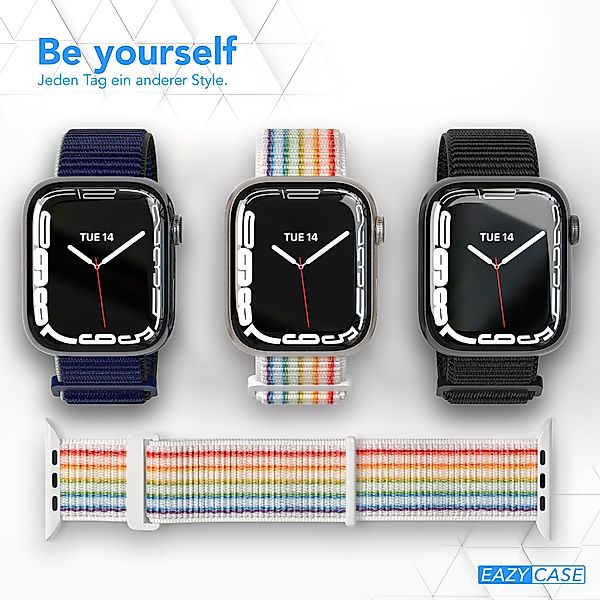 EAZY CASE Uhrenarmband Nylon Band für iWatch 11 10 9 8 7 6 5 4 3 2 SE Ultra günstig online kaufen