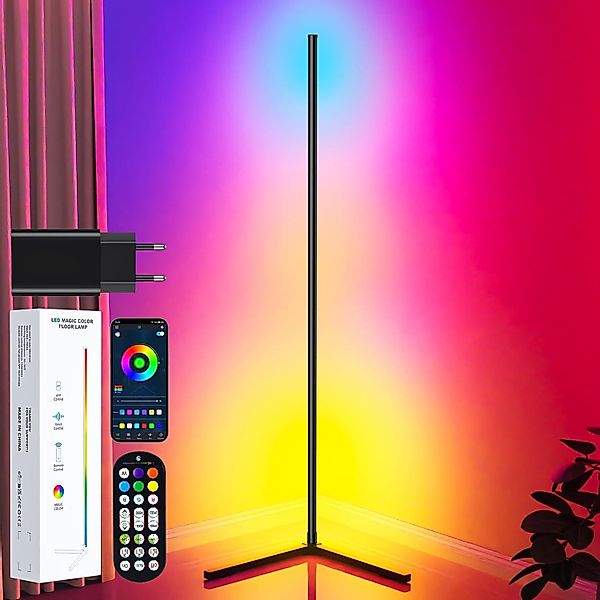 Lujasi LED Stehlampe Stehlampe Wohnzimmer 165cm, günstig online kaufen