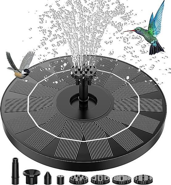 XDOVET Gartenbrunnen Solar Springbrunnen, 16cm Solar-Teichpumpe günstig online kaufen
