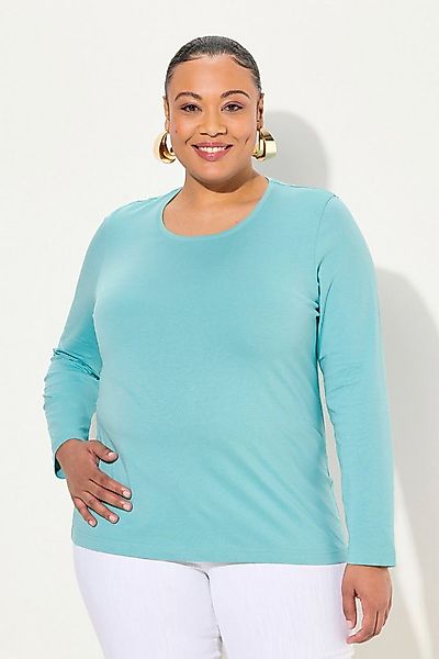 Ulla Popken T-Shirt bis 64 Oberteil Langarmshirt Basic Langarm günstig online kaufen