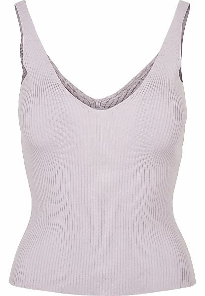 URBAN CLASSICS Tanktop "Urban Classics Damen Ladies Rib Knit Top" 1 Stk. günstig online kaufen