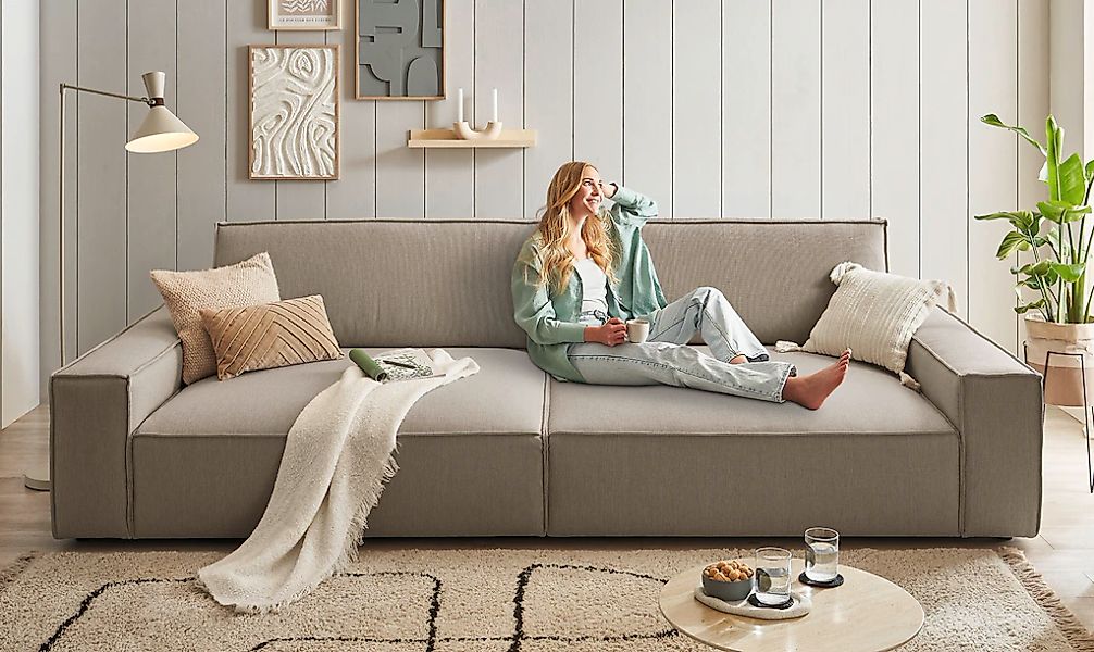Home affaire Big-Sofa "NEU: SHERWOOD XXL, Big-Sofa (316cm), extra tiefe Sit günstig online kaufen