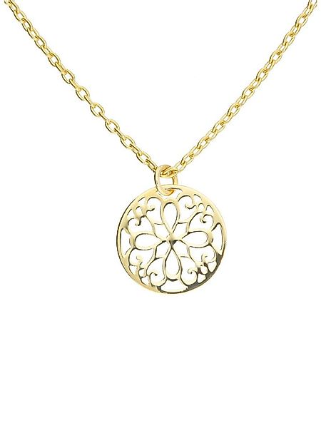 My Gold Kette mit Anhänger Damen Halskette mit Anhänger Gold 333 Lebensblum günstig online kaufen