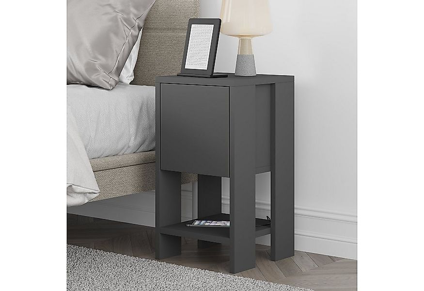 Decortie Nachttisch Ema, Modern Nachttisch, 30 x 30 x 55 cm, Schlafzimmermö günstig online kaufen