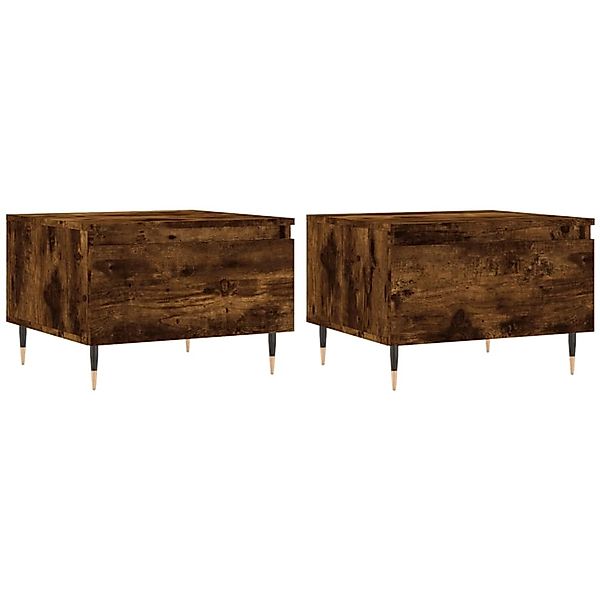 vidaXL Couchtische 2 Stk Räuchereiche 50x46x35 cm Holzwerkstoff 830855 günstig online kaufen