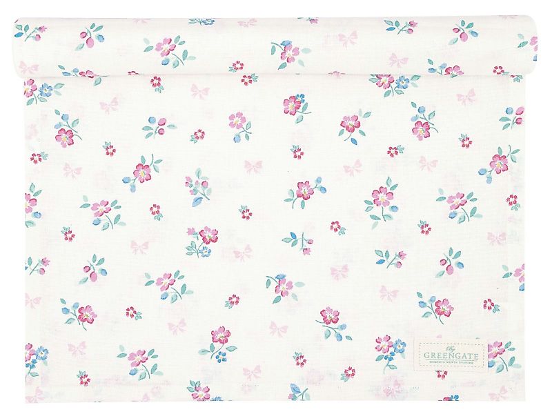 Greengate Tischdecke Athea Tischläufer white 140x45cm günstig online kaufen