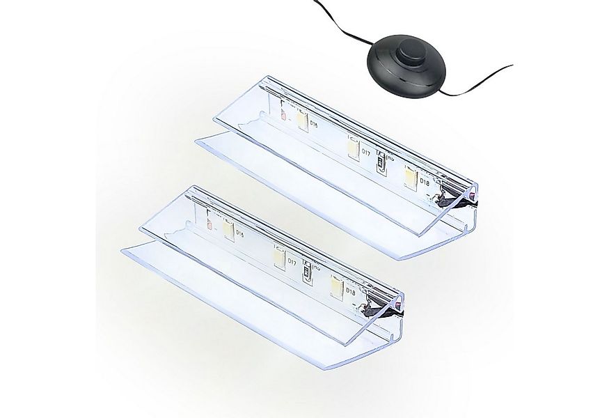 kalb LED Glaskantenbeleuchtung LED Glaskantenbeleuchtung Clip Set 3000K/500 günstig online kaufen