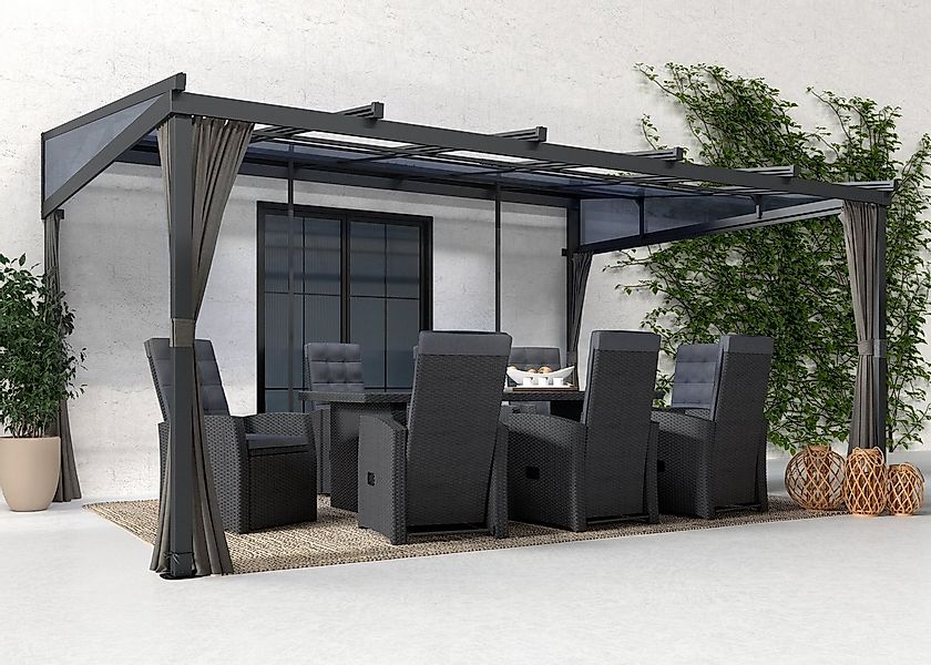 KONIFERA Anbaupavillon Bilbao, Terrassenüberdachung, verschiedene Maße, ohn günstig online kaufen