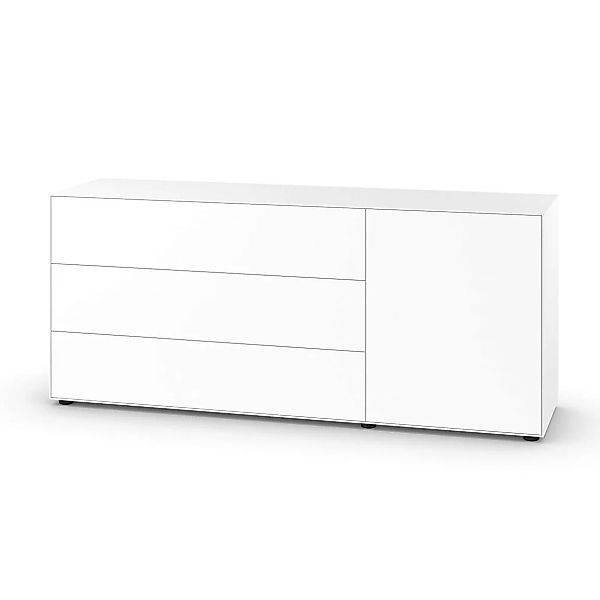 Piure - Nex Pur Box Sideboard mit Tür 180x75x48cm - weiß RAL 9016/MDF matt günstig online kaufen