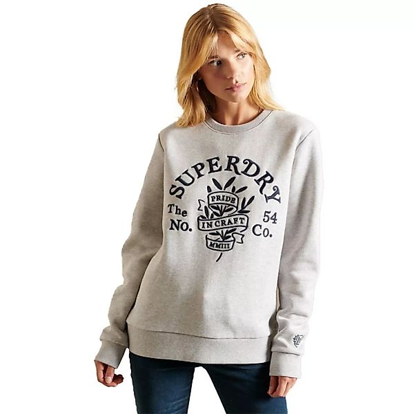 Superdry Pride In Craft Crew Sweatshirt XS Glacier Grey Marl günstig online kaufen