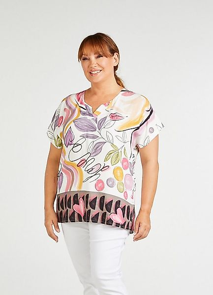 Mona Lisa Tunika Große Größen Wild Rose aus weich fließender Viskose günstig online kaufen