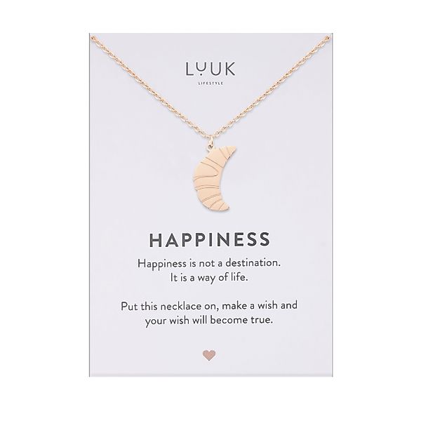 LUUK LIFESTYLE Kette mit Anhänger Croissant, günstig online kaufen