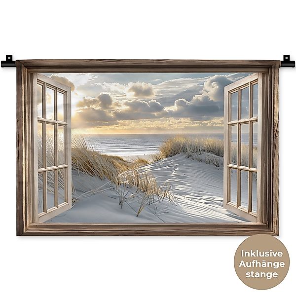 MuchoWow Wandteppich Ausblick - Strand - günstig online kaufen