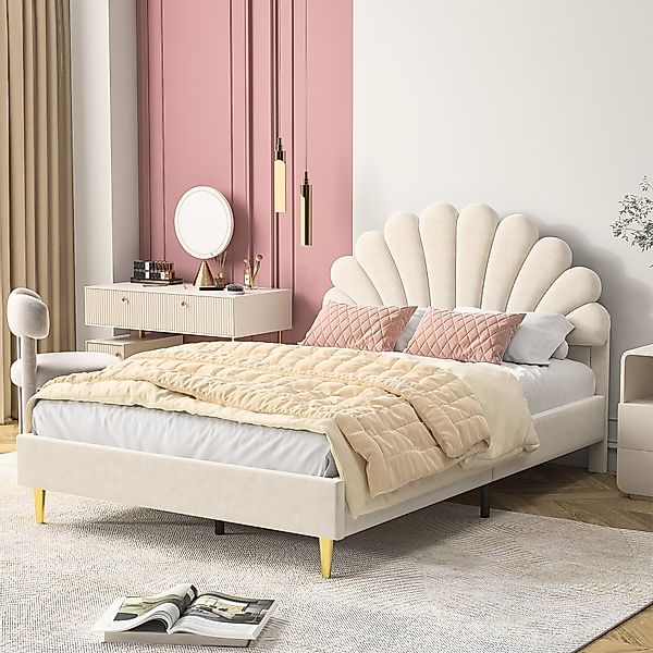 PXloue Polsterbett Doppelbett Jugendbett 140x200cm, mit günstig online kaufen