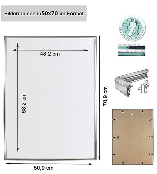 IDEAL TREND Bilderrahmen 2er 3er 5er Pack Bilderrahmen Kunststoff Lifestyle günstig online kaufen