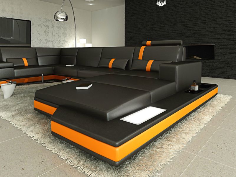 Sofa Dreams Wohnlandschaft Ledersofa Ledercouch Messana günstig online kaufen