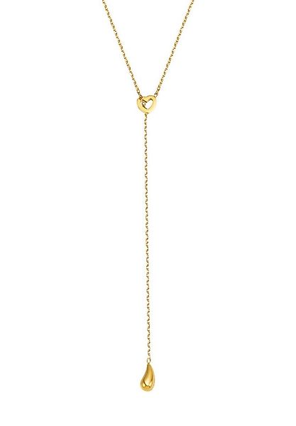 Hey Happiness Y-Kette Love Lariat, Damen Kette Edelstahl, Zarte Herzchen Ha günstig online kaufen