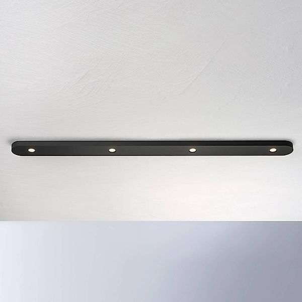 Bopp Close LED-Deckenleuchte vierflammig, schwarz günstig online kaufen