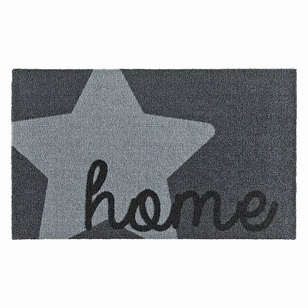 home24 Zala Living Schmutzfangmatte Stern Home Kunstfaser Brilliantblau 50x günstig online kaufen