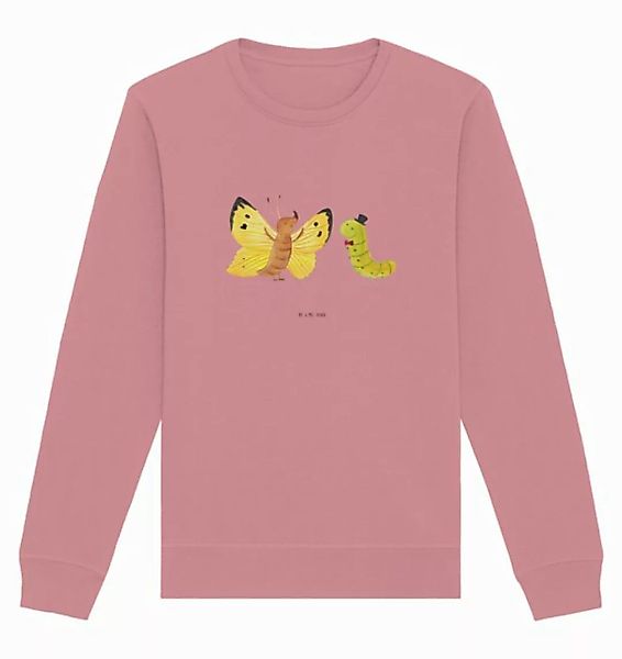 Mr. & Mrs. Panda Longpullover Größe XS Raupe Schmetterling - Canyon Pink - günstig online kaufen