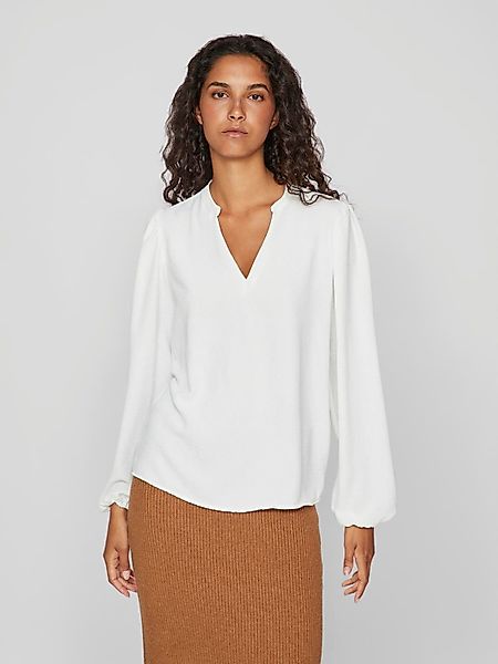 Vila Blusenshirt VIRELLA V-NECK L/S TOP günstig online kaufen