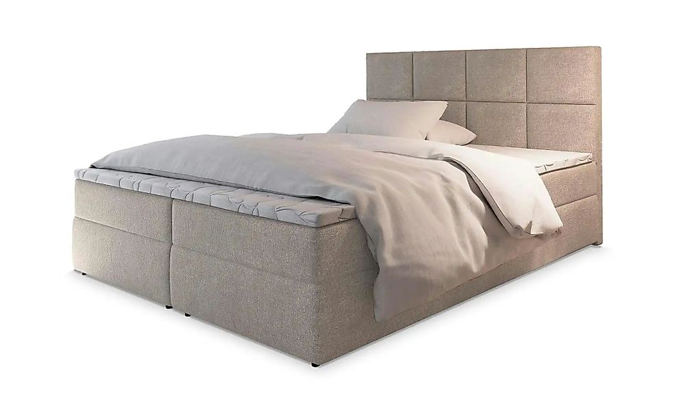 MASSENO Boxbett  Lena ¦ beige ¦ Maße (cm): B: 180 H: 98 Betten > Polsterbet günstig online kaufen
